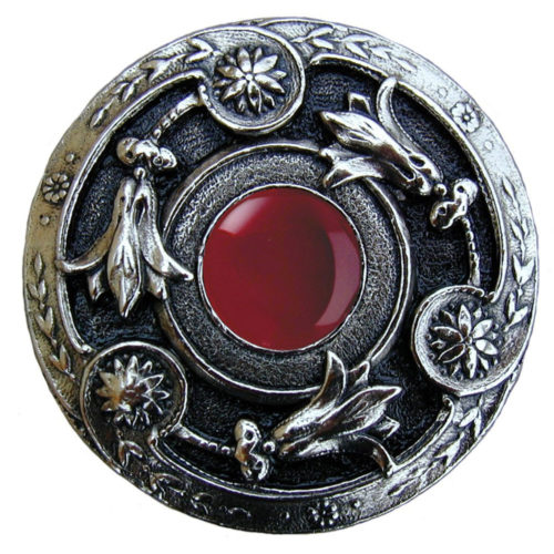 hand made knobs with semi-precious stones