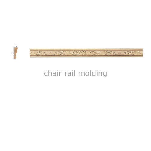 wood chair rail molding