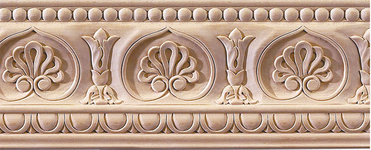 Montgomery Carved Crown Molding - bass wood
