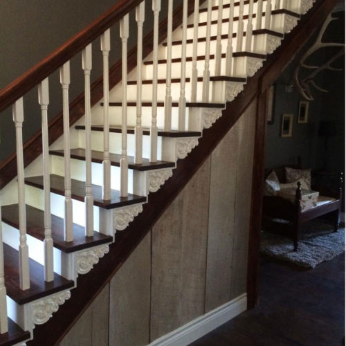 staircase with Hannah stair brackets