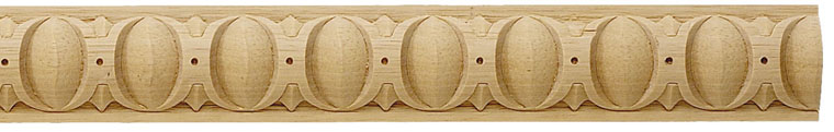Altoona Egg-and-Dart Carved Wood Panel Molding