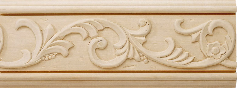 Architectural ornament. Pittsburgh Hand-Carved Frieze - maple wood
