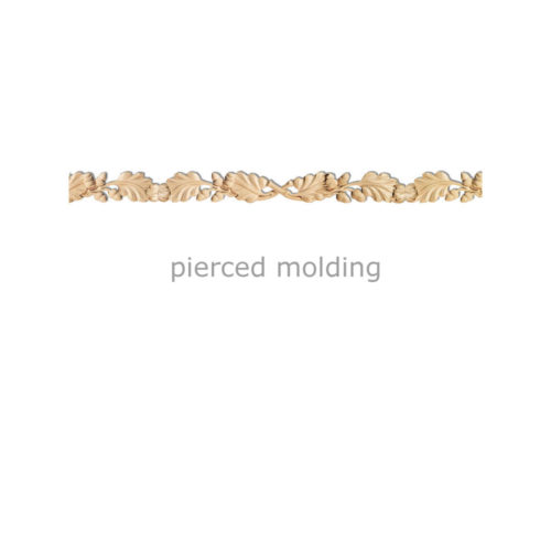 Pierced wood molding