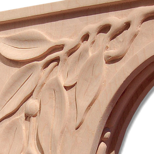 carved wood corbels