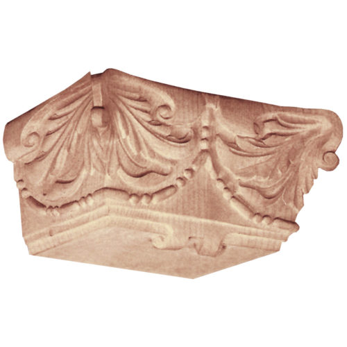 Nevada carved wood capitals are carved in a deep relief.