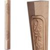 Corner posts are hand-carved from premium selected hardwoods