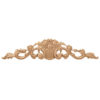 Floral crest wood carvings are hand crafted from premium selected hardwoods