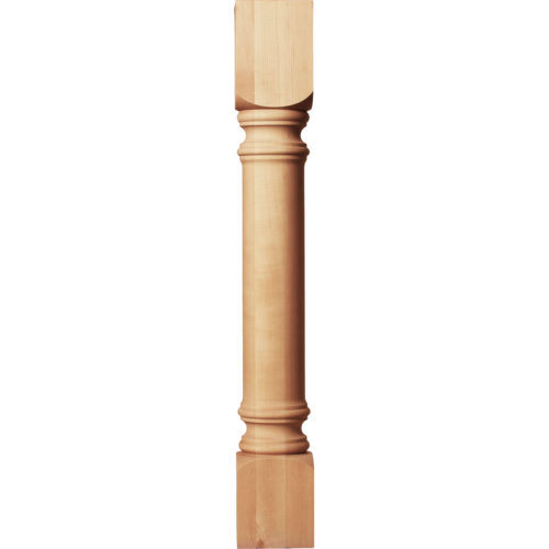 Classical kitchen island legs are hand-crafted from premium selected hardwood