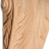 Portland wood corbels are carved in a deep relief with acanthus leaf motif. On the sides corbels have a graceful curves and classic leaf scrolls design