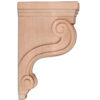 Boston corbels are carved in traditional design featuring classic scrolling on the sides