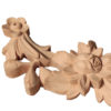 Elaborate Dallas wood carving is hand crafted from premium selected White hardwood. Wood carving features carved in deep relief flowers and flower buds with graceful leaves design.