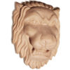 Jana lion head wood carving is hand-crafted from premium selected white hardwood. Wood carving features carved in deep relief lion head