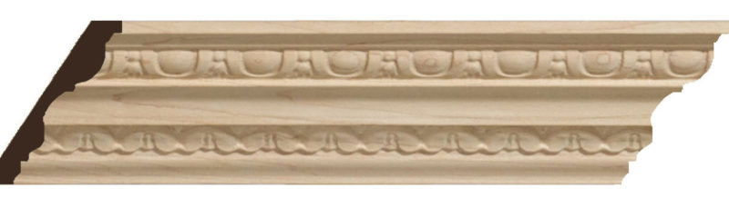 Egg and Dart Carved Wood Molding