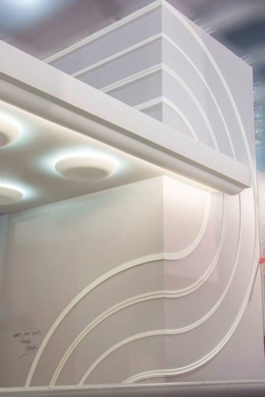 unique wall decor with flexible panel molding; flexible molding design ideas