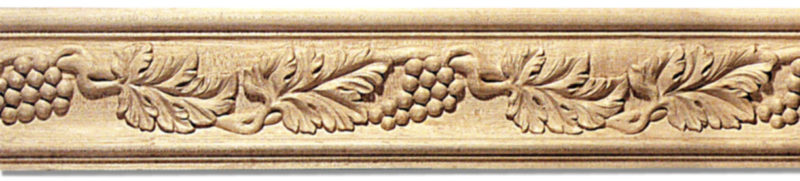 Quality carved wood chair rail molding
