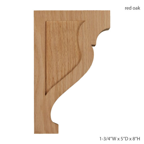 Enjoy the warmth and beauty of the simple Mission scroll wood bracket.