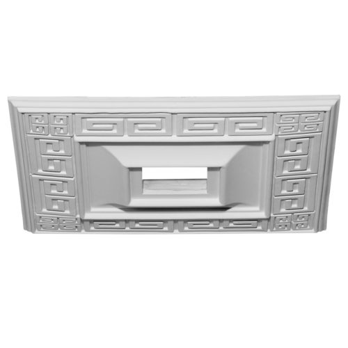 Square ceiling medallions are manufactured from high-density furniture grade polyurethane and are water and heat resistant impervious to insect infestation and odor-free.