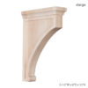 Enjoy the warmth and beauty of carved wood brackets.